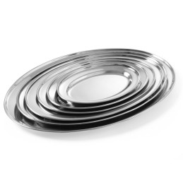 Plieninis padėklas mėsai ir dešroms, ovalus, ilgis 24 cm - Hendi 404102