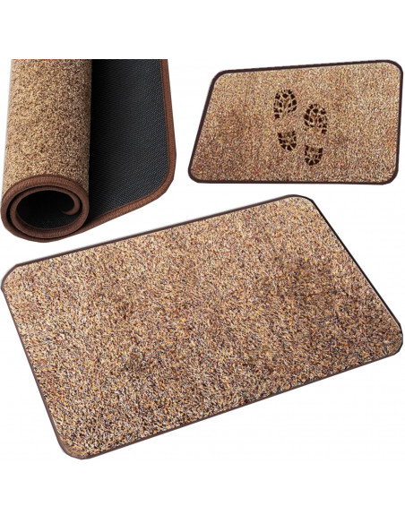 
Neslystantis durų kilimėlis 70 x 45 cm – rudas
