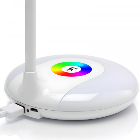 
Lietimui jautrus mokyklinis stalo šviestuvas, 3 ryškumo lygiai, 256 spalvos, 16 LED lempučių
