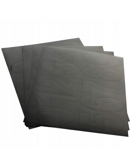 
Saulės šviesomis apšviestas namo numeris su prieblandos jutikliu, metalinis
