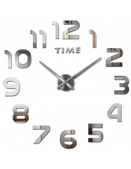 
Modernus, tylus, veidrodinis sieninis laikrodis, 60 cm skersmens
