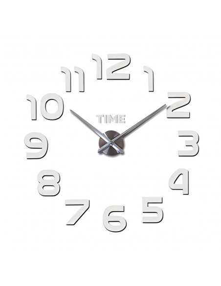 
Modernus, tylus, veidrodinis sieninis laikrodis, 60 cm skersmens
