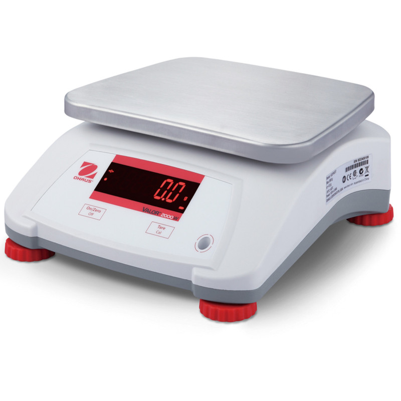 VALOR 2000 virtuvės gastronominės valdymo svarstyklės vandeniui atsparios IP68 LED 15Kg / 2g - OHAUS V22PWE15T
