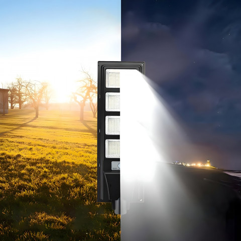 
Saulės energija varomas gatvės šviestuvas su prieblandos judesio jutikliu LED PILOT 360 W
