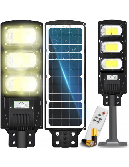 
Saulės energija varomas gatvės šviestuvas su prieblandos judesio jutikliu LED PILOT 240 W
