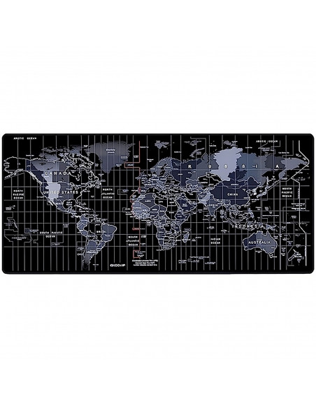 
Žaidimų stalo pelės kilimėlis XXL 80 x 30 cm - pasaulio žemėlapis
