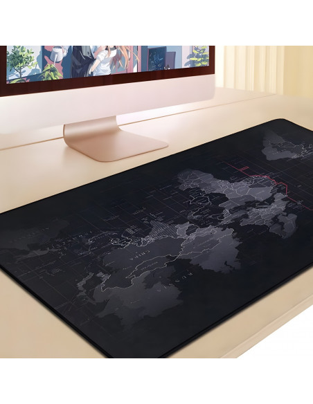 
Žaidimų stalo pelės kilimėlis XXL 80 x 30 cm - pasaulio žemėlapis
