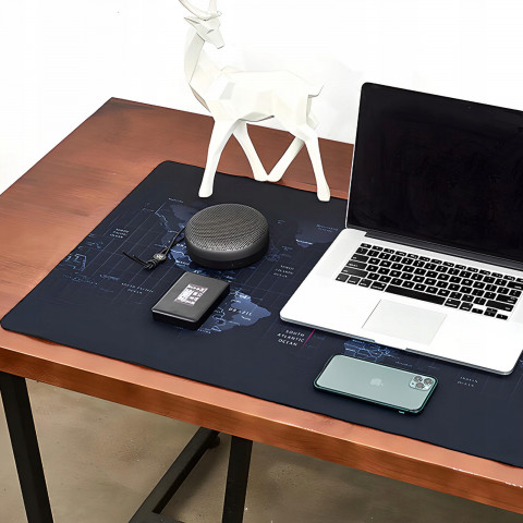 
Žaidimų stalo pelės kilimėlis XXL 80 x 30 cm - pasaulio žemėlapis
