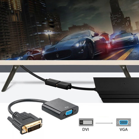 
Garso ir vaizdo adapteris DVI-D - VGA 23,5 cm
