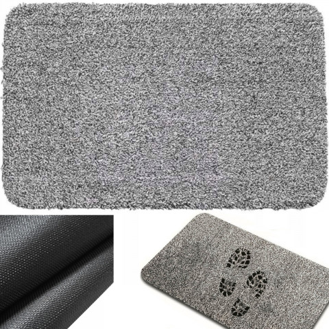 
Neslystantis durų kilimėlis 70 x 46 cm – pilkas
