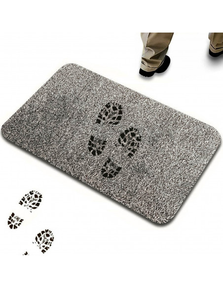 
Neslystantis durų kilimėlis 70 x 46 cm – pilkas
