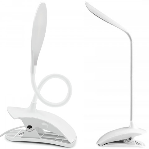 
Mokyklinė stalo lempa, tvirtinama prie stalo spaustuku, 14 LED lempučių
