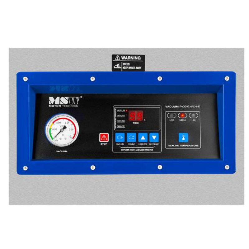 Pakavimo mašinos kameros vakuuminis sandariklis maisto maišams 40cm 900W MSW VPM-900K
