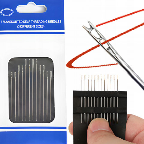 
Savisriegių siuvimo adatų rinkinys - 12 vnt.
