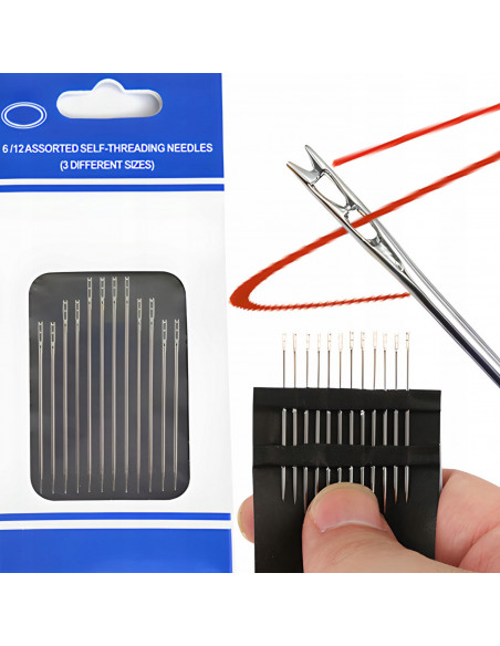 
Savisriegių siuvimo adatų rinkinys - 12 vnt.
