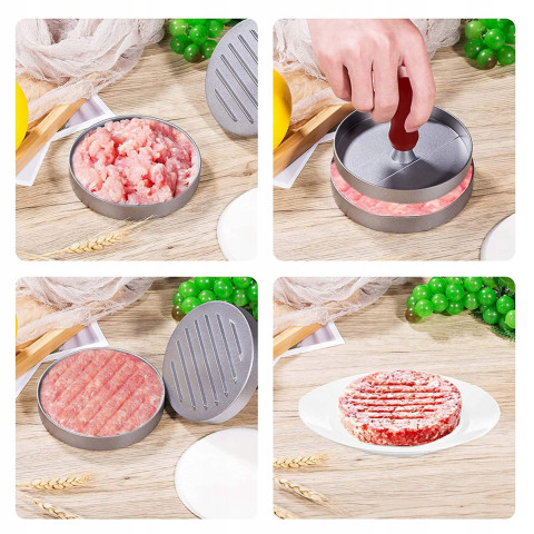 
Presavimo forma mėsainių kotletams, 11,5 cm skersmens
