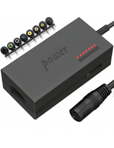 
Universalus nešiojamojo kompiuterio įkroviklis, 8 antgaliai, 96 W
