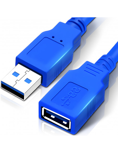 
USB 3.0 prailginimo kabelis, ekranuotas, 3 m
