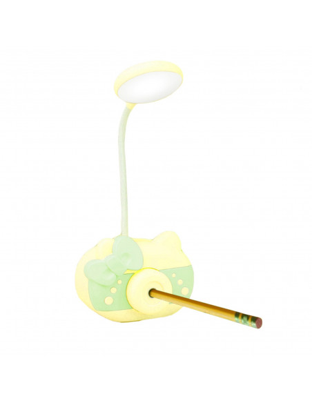 
Mokyklinė stalo lempa su galąstuvu ir priedų dėžute
