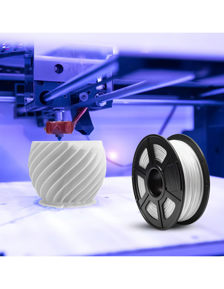 
3D spausdintuvo 3D rašiklio PLA 1,75 mm 68 m kaitinimo siūlelio papildymas - baltas
