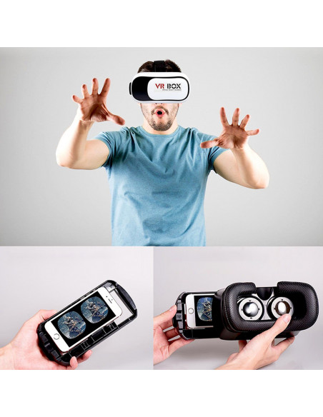 
VR 3D akiniai su BT valdikliu, skirti 3,5–6,3 colių išmaniesiems telefonams
