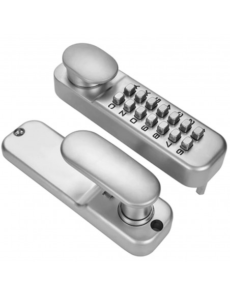 
Kodinė durų rankena su mechanine kodine spyna
