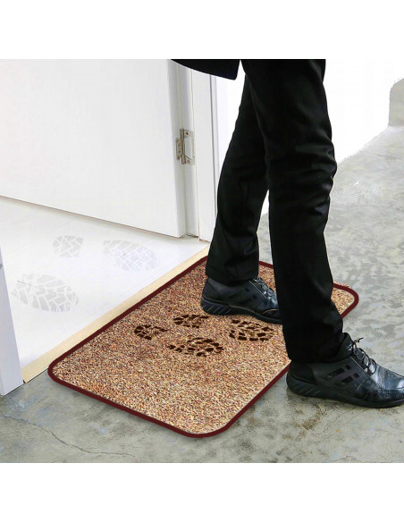
Neslystantis durų kilimėlis 70 x 45 cm – rudas
