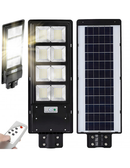 
Saulės energija varomas gatvės šviestuvas su prieblandos judesio jutikliu LED PILOT 360 W
