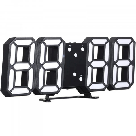 
Elektroninis laikrodis su žadintuvu, data, termometru, foniniu apšvietimu
