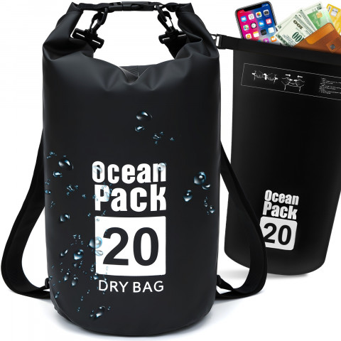 
Vandeniui atsparus kuprinės krepšys baidarėms ar valtims, 20 l
