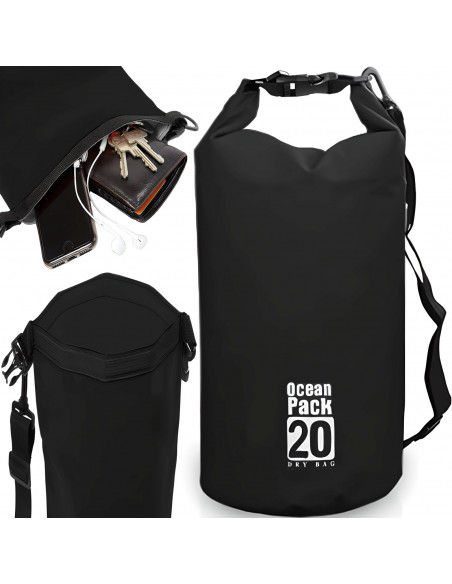 
Vandeniui atsparus kuprinės krepšys baidarėms ar valtims, 20 l
