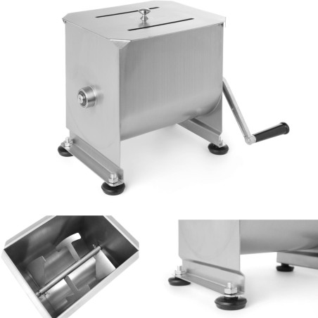 Rankinis maišytuvas maltos mėsos įdarui dešrelėms 10L