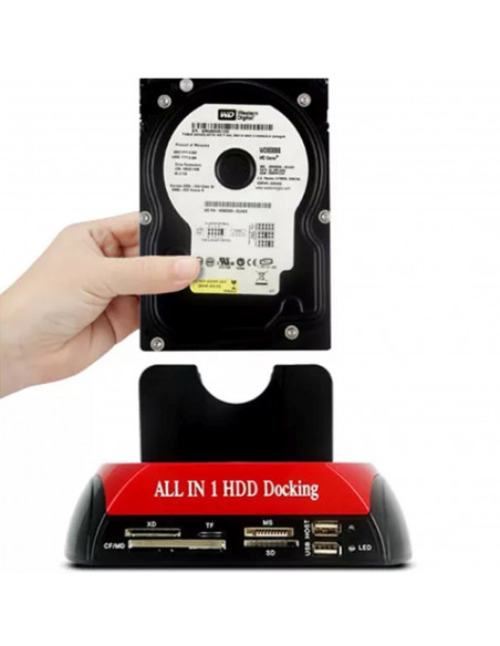 
Prijungimo stotelė 2 HDD SSD SATA IDE 2.5& 39 & 39 3.5& 39 & 39 USB diskams
