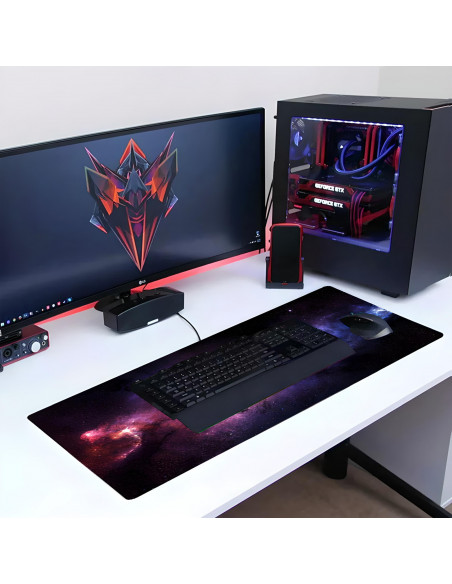 
Žaidimų stalo pelės kilimėlis XXL 80 x 40 cm - erdvus
