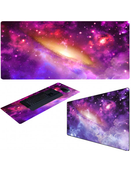 
Žaidimų stalo pelės kilimėlis XXL 80 x 40 cm - kosmoso rožinis
