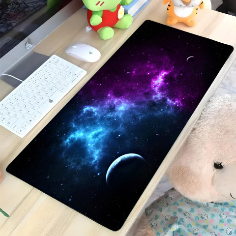 
Žaidimų stalo kilimėlis žaidėjams XXL 80 x 40 cm - galaktika
