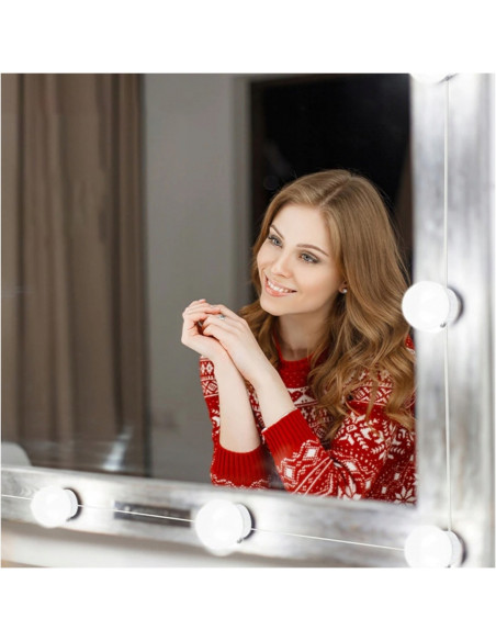 
LED lemputės veidrodiniam tualetiniam staliukui, 10 lygių, 2 m
