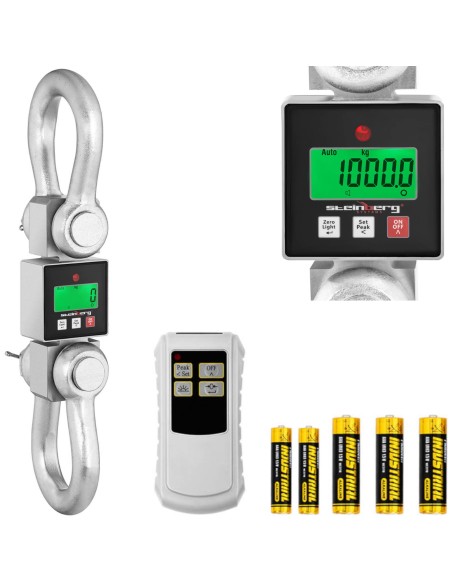 Pakabinamos laikymo kablio svarstyklės su LCD nuotolinio valdymo pulteliu iki 10 000 kg Pakabinamos laikymo kablio svarstyklės su LCD nuotolinio valdymo pulteliu iki 10 000 kg