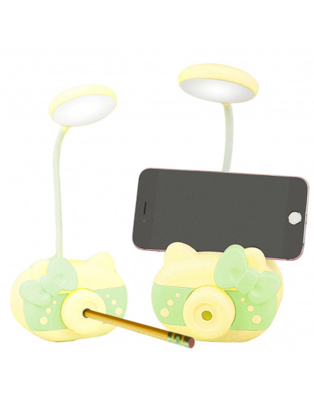 
Mokyklinė stalo lempa su galąstuvu ir priedų dėžute
