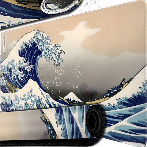 
Žaidimų stalo kilimėlis žaidėjams XXL 90 x 40 cm - banguotos
