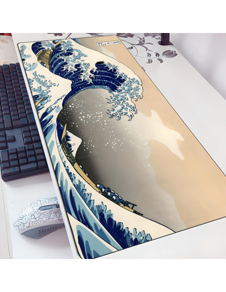 
Žaidimų stalo kilimėlis žaidėjams XXL 90 x 40 cm - banguotos
