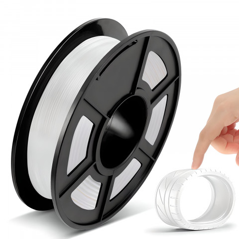 
3D spausdintuvo 3D rašiklio PLA 1,75 mm 68 m kaitinimo siūlelio papildymas - baltas
