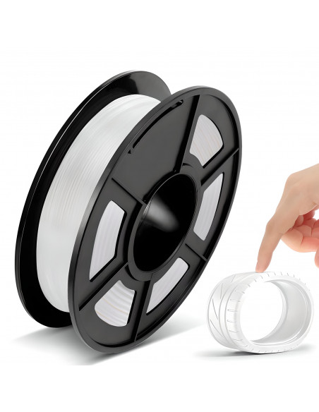 
3D spausdintuvo 3D rašiklio PLA 1,75 mm 68 m kaitinimo siūlelio papildymas - baltas
