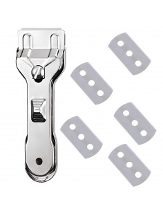 
Stiklo grandiklis keraminių indukcinių kaitlenčių valymui, 5 ašmenys
