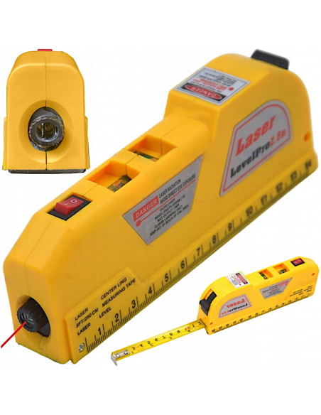 
Lazerinis nivelyras su 2 matavimo režimais, 250 cm
