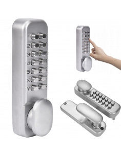 
Kodinė durų rankena su mechanine kodine spyna
