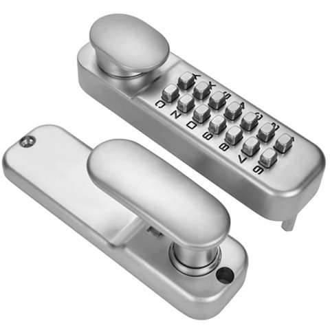 
Kodinė durų rankena su mechanine kodine spyna
