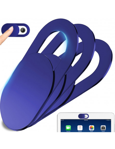 
Nešiojamojo kompiuterio kameros dangteliai, mėlyni - 3 vnt.
