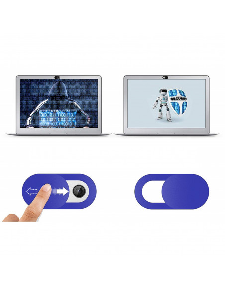 
Nešiojamojo kompiuterio kameros dangteliai, mėlyni - 3 vnt.
