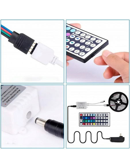 
SMD RGB LED juosta, spalvinga, atspari vandeniui, PILOT - 5 m
